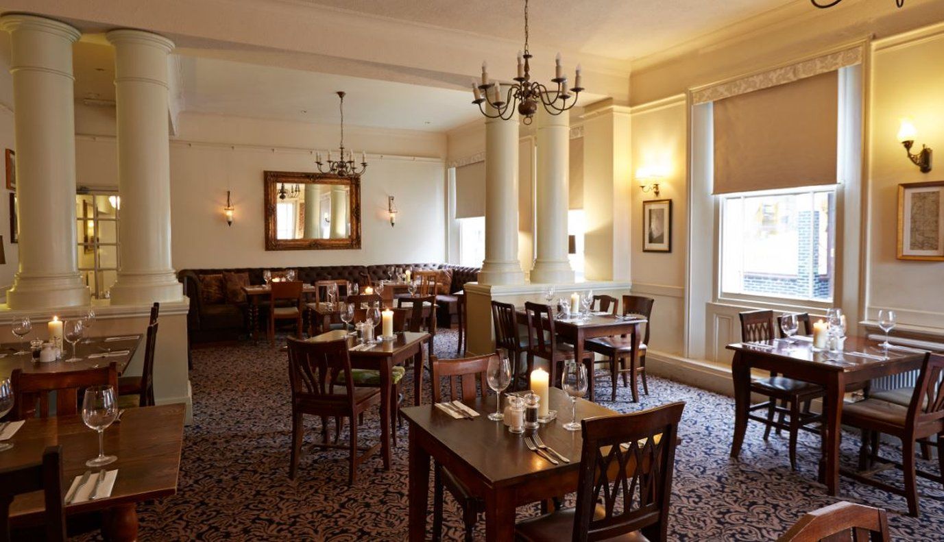 George Hotel By Greene King Inns Χάντινγκτον Εστιατόριο φωτογραφία